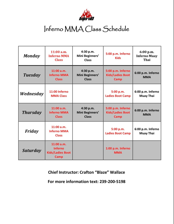 Schedule